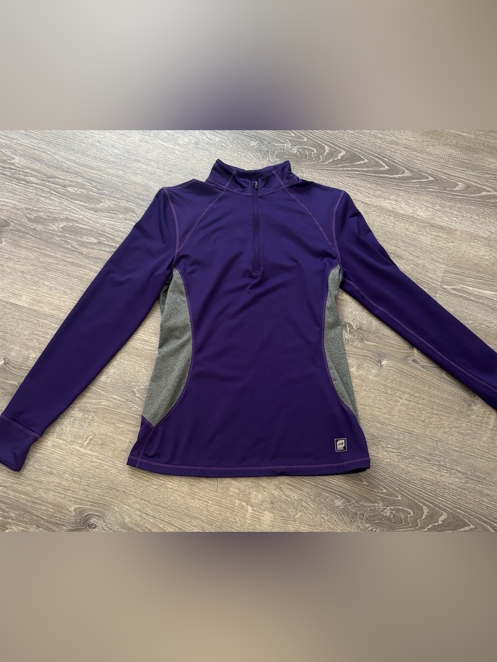Orage Purple Quarter-Zip Performance Top